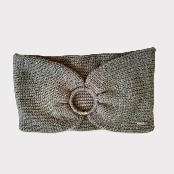 Jessica Simpson Winter Warm Knit Headband/Headwrap with circle Green One Size - Picture 3 of 6